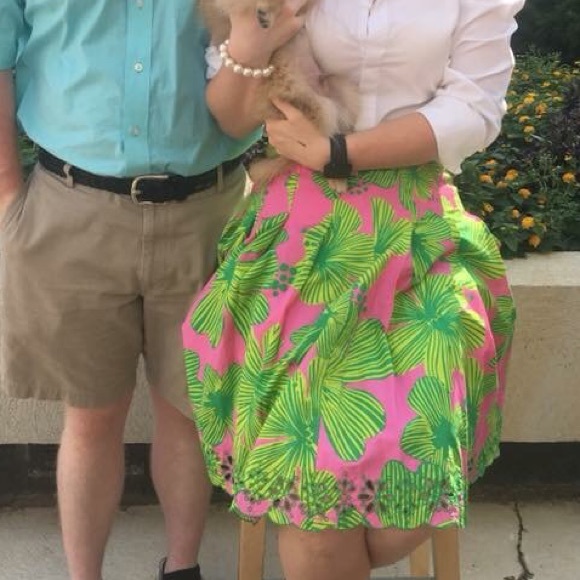 Pink and green Lilly P. Skirt - Picture 2 of 7